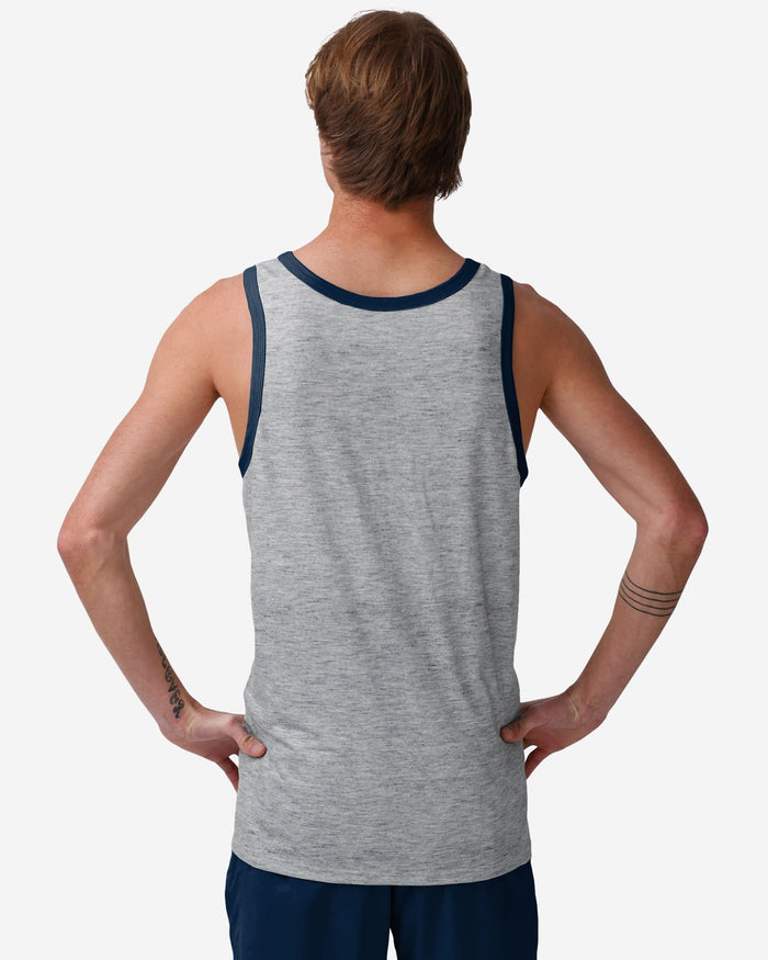 New England Patriots Gray Wordmark Sleeveless Top FOCO - FOCO.com