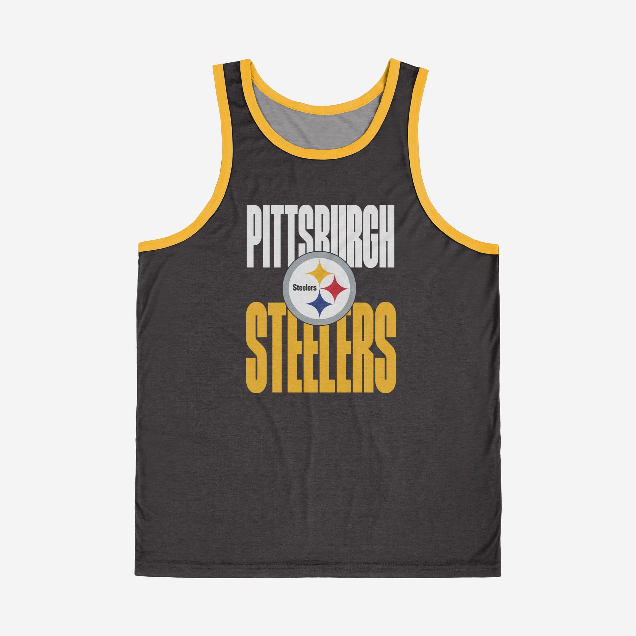 Pittsburgh Steelers Men's M Sleeveless T Shirt Tank Top NFL Team Apparel  Gray