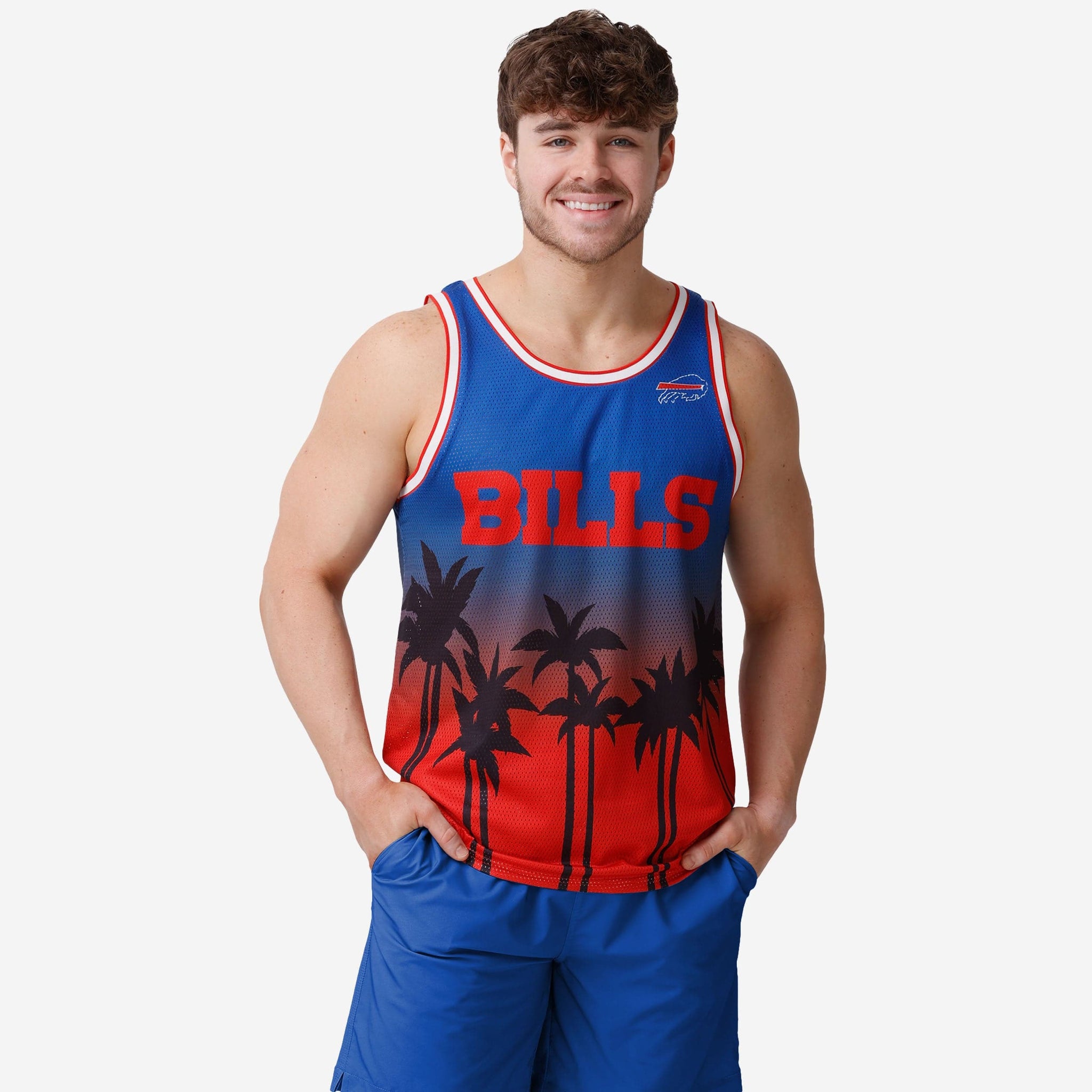 Buffalo Bills NFL Mens Sunset Sleeveless Top