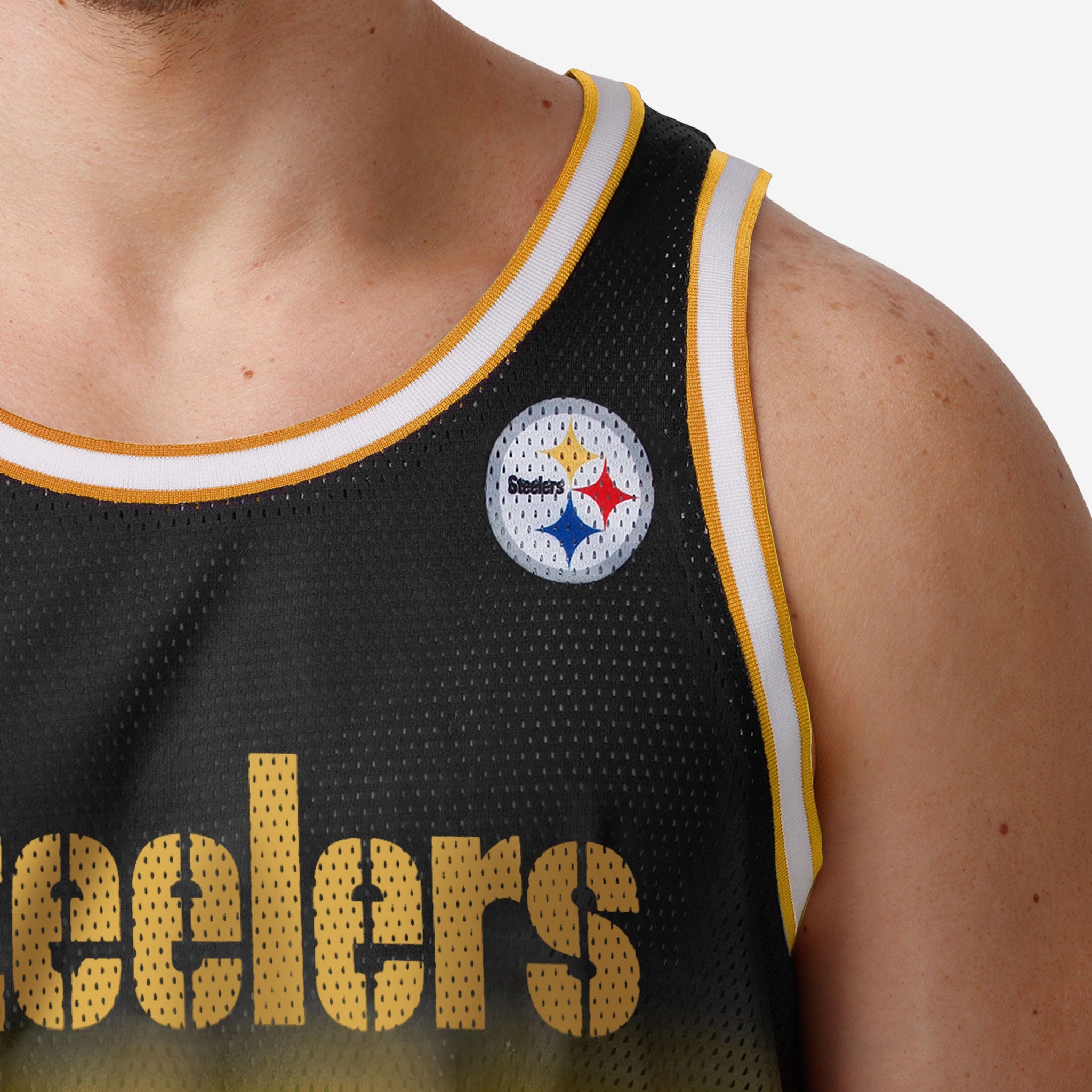 Lids Pittsburgh Steelers FOCO Reversible Mesh Tank Top - Black/Gold