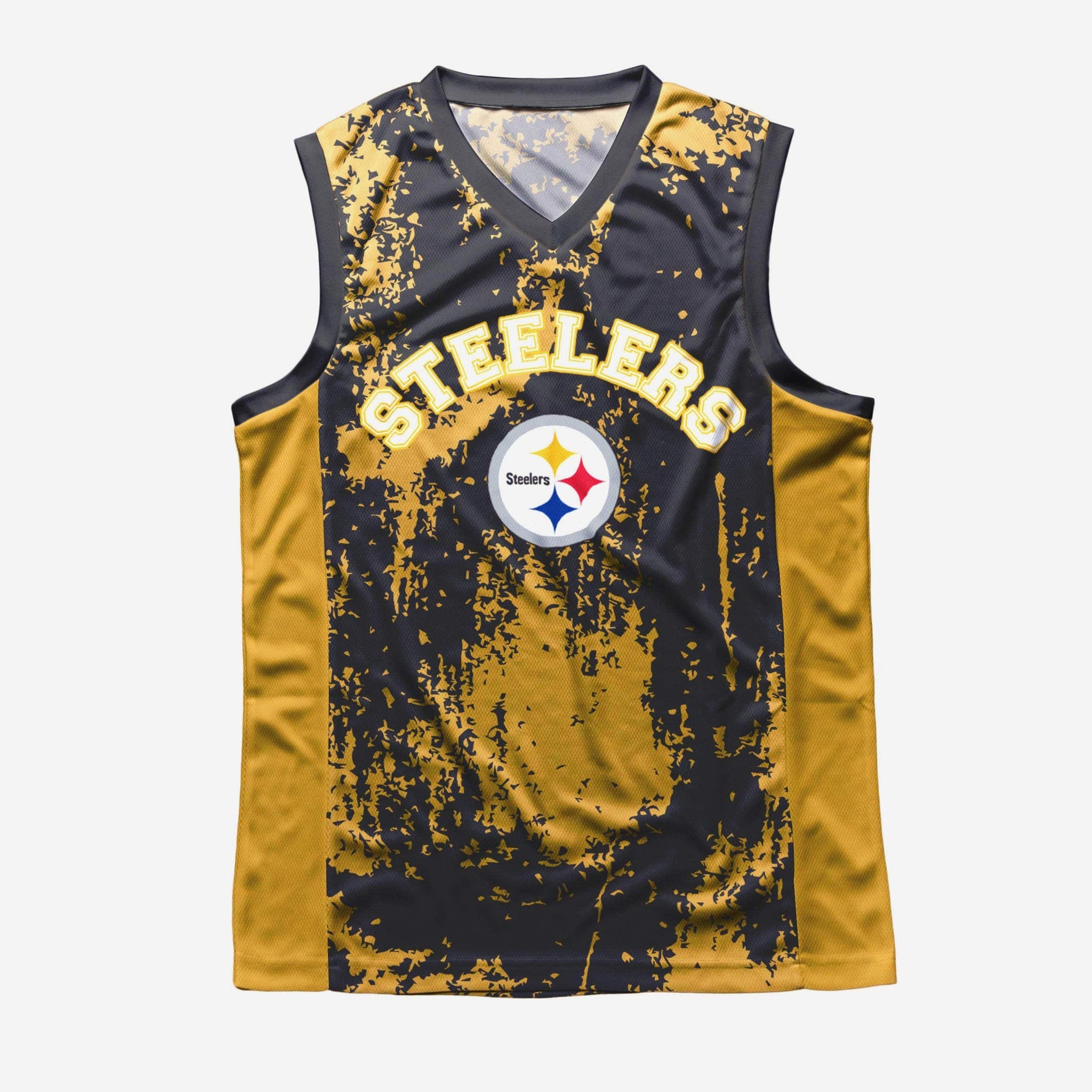 Pittsburgh Steelers Mitchell & Ness Top Prospect Mesh V-Neck T-Shirt
