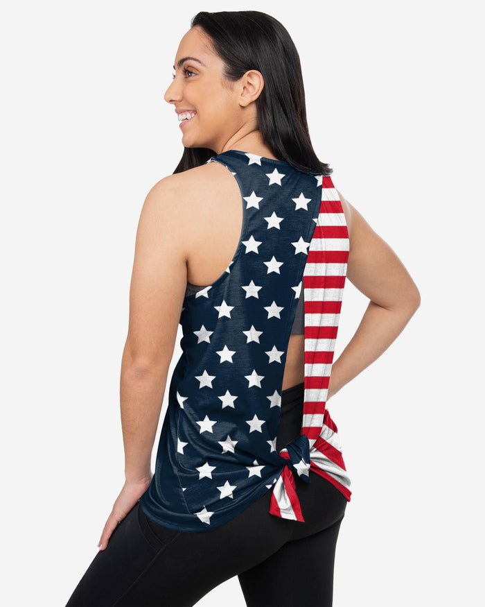 Americana Womens Tie-Breaker Sleeveless Top FOCO S - FOCO.com