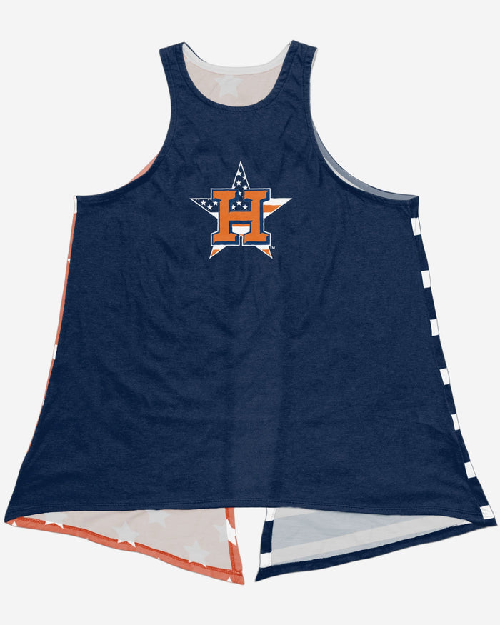 Houston Astros Womens Americana Tie-Breaker Sleeveless Top FOCO - FOCO.com