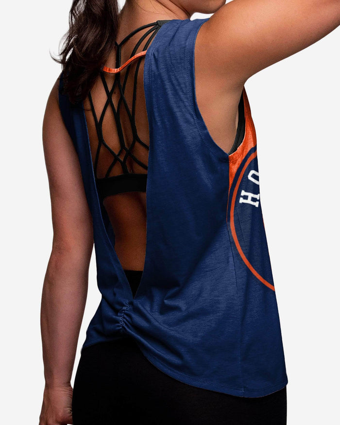 Houston Astros Womens Strapped V-Back Sleeveless Top FOCO - FOCO.com