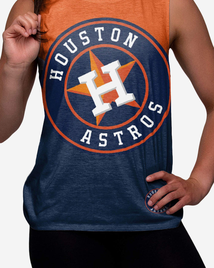 Houston Astros Womens Strapped V-Back Sleeveless Top FOCO