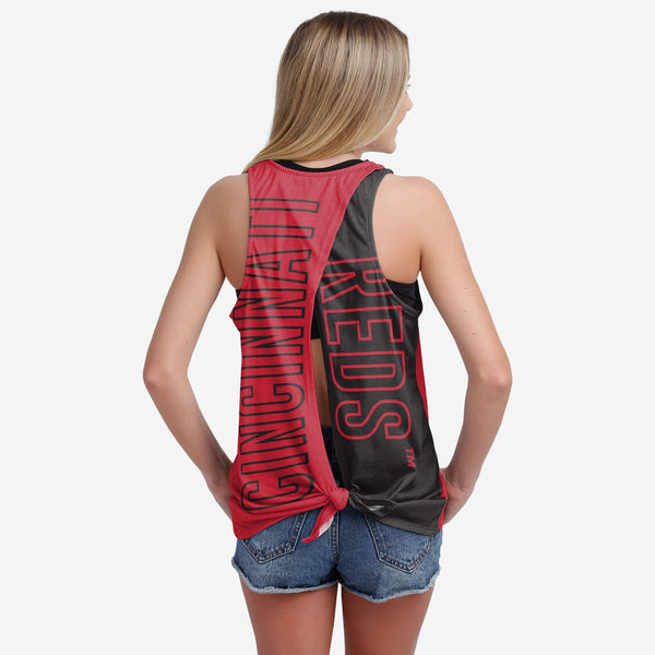 MLB Women's Cincinnati Reds Tank Top and Shorts Set 