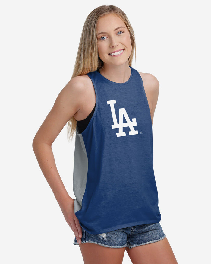 FOCO Los Angeles Dodgers MLB Womens Tie-Breaker Sleeveless Top