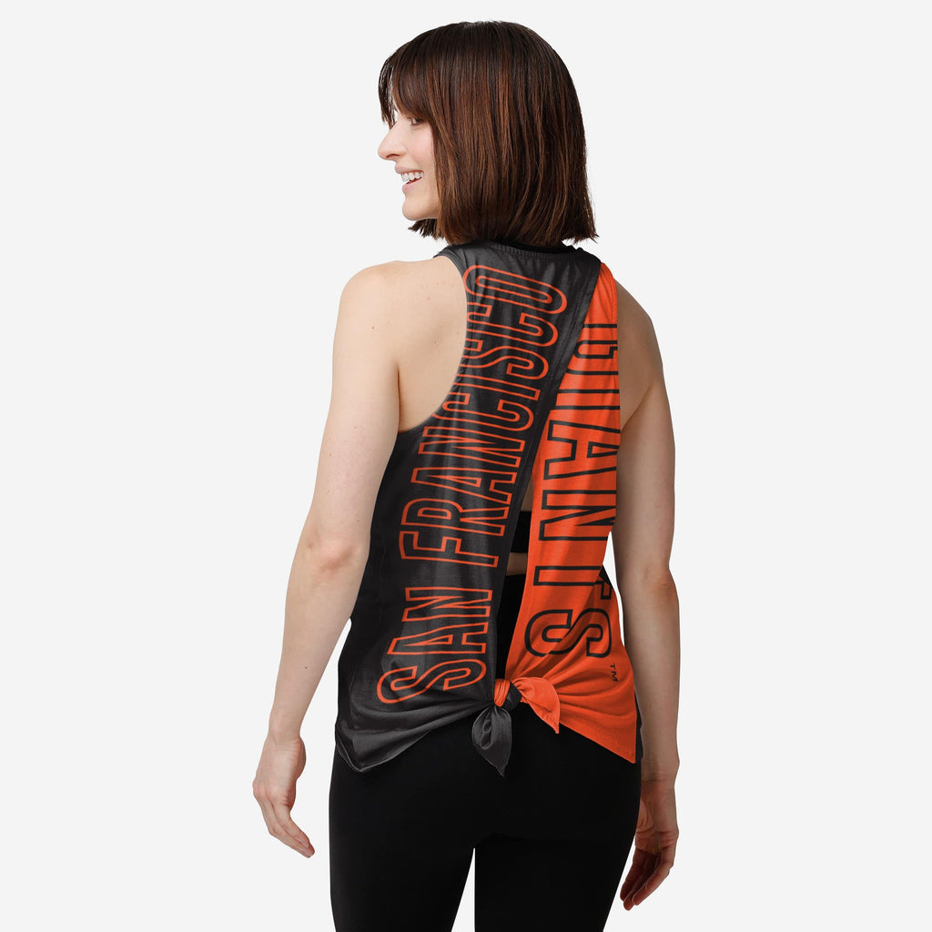 San Francisco Giants Womens Tie-Breaker Sleeveless Top FOCO S - FOCO.com