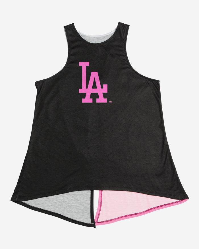 Los Angeles Dodgers Womens Highlights Tie-Breaker Sleeveless Top FOCO - FOCO.com