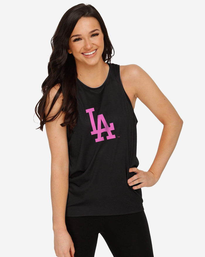 Los Angeles Dodgers Womens Highlights Tie-Breaker Sleeveless Top FOCO - FOCO.com