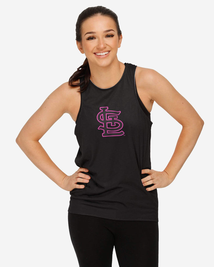 St. Louis Cardinals Womens Highlights Tie-Breaker Sleeveless Top FOCO - FOCO.com