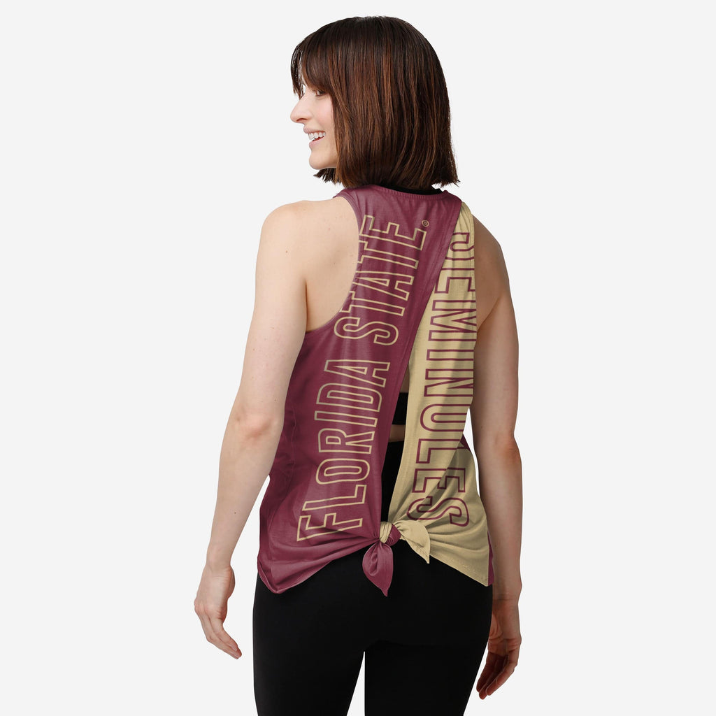 Florida State Seminoles Womens Tie-Breaker Sleeveless Top FOCO S - FOCO.com