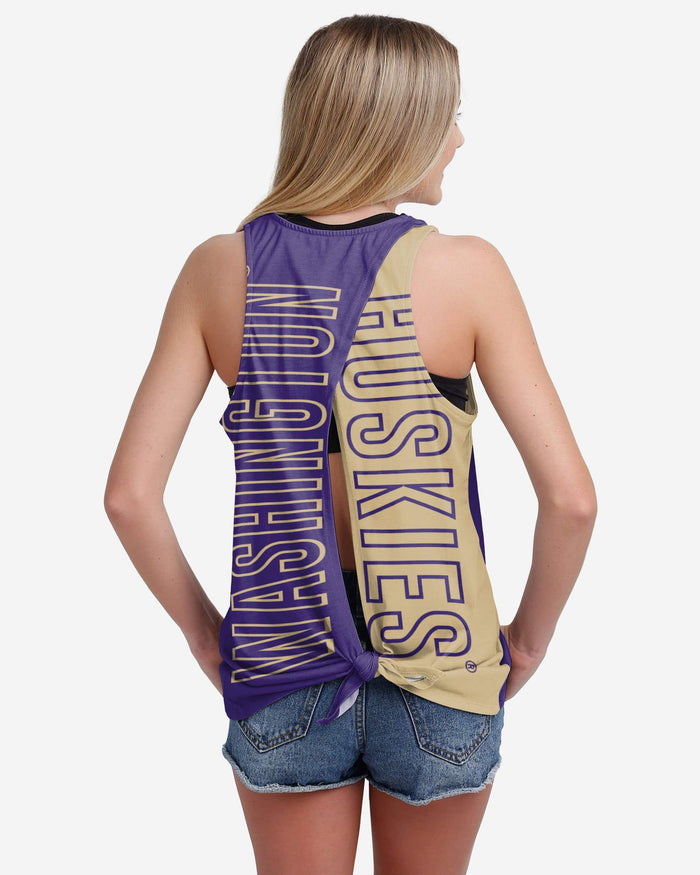 Washington Huskies Womens Tie-Breaker Sleeveless Top FOCO S - FOCO.com