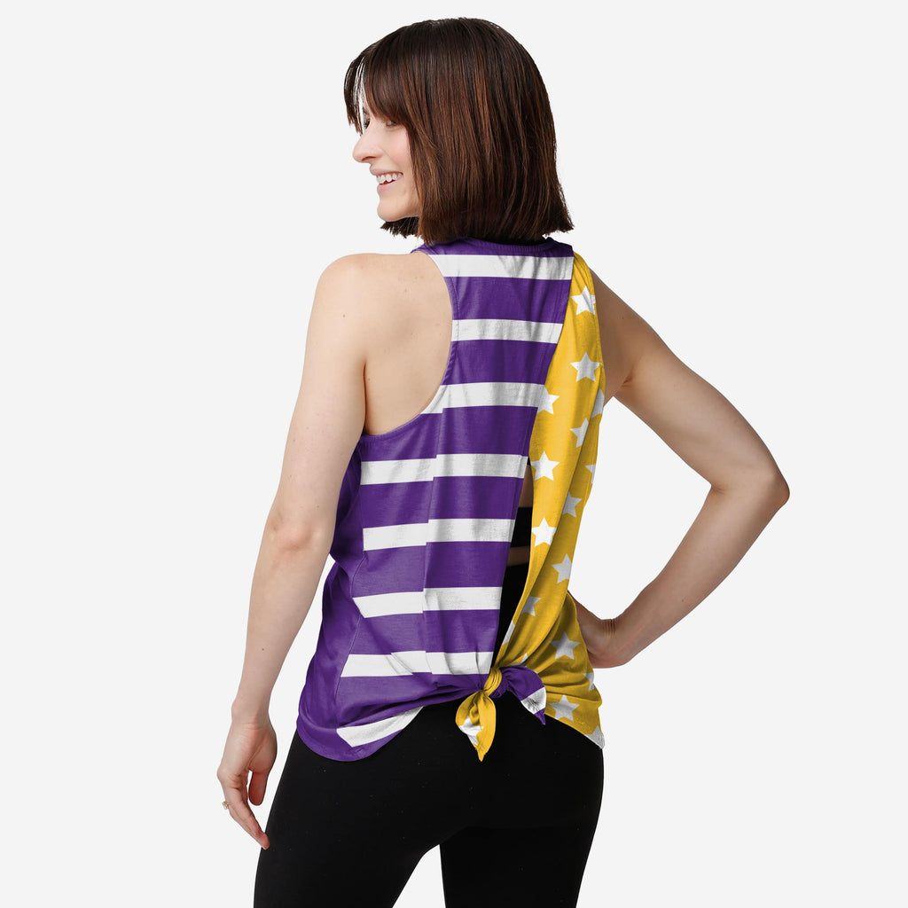 Minnesota Vikings Womens Americana Tie-Breaker Sleeveless Top FOCO - FOCO.com