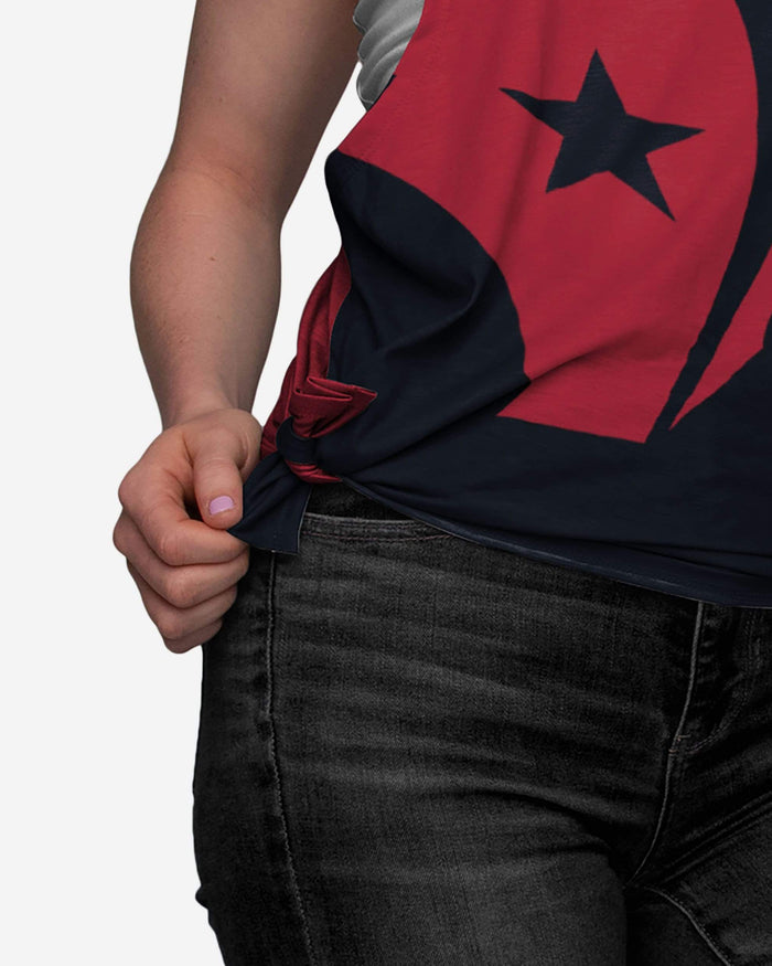 Houston Texans Womens Side-Tie Sleeveless Top FOCO - FOCO.com