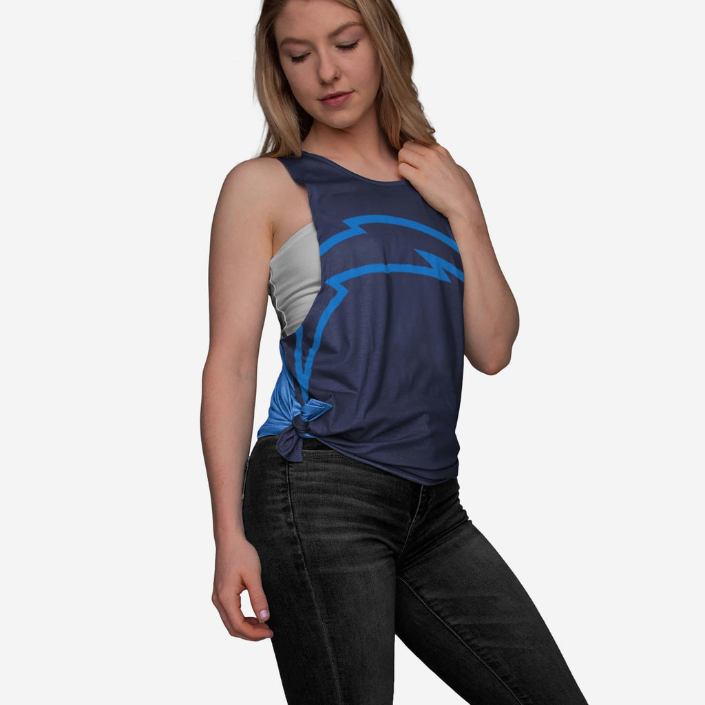 Los Angeles Chargers Womens Side-Tie Sleeveless Top FOCO S - FOCO.com