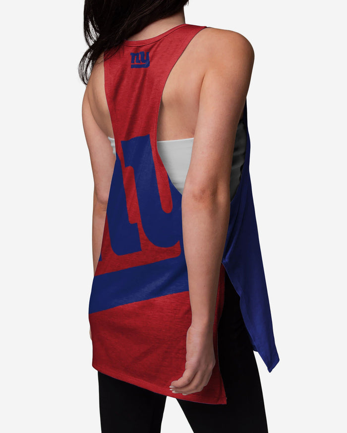 New York Giants Womens Side-Tie Sleeveless Top FOCO - FOCO.com