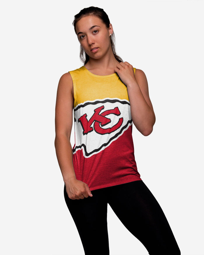 Kansas City Chiefs Womens Strapped V-Back Sleeveless Top FOCO S - FOCO.com