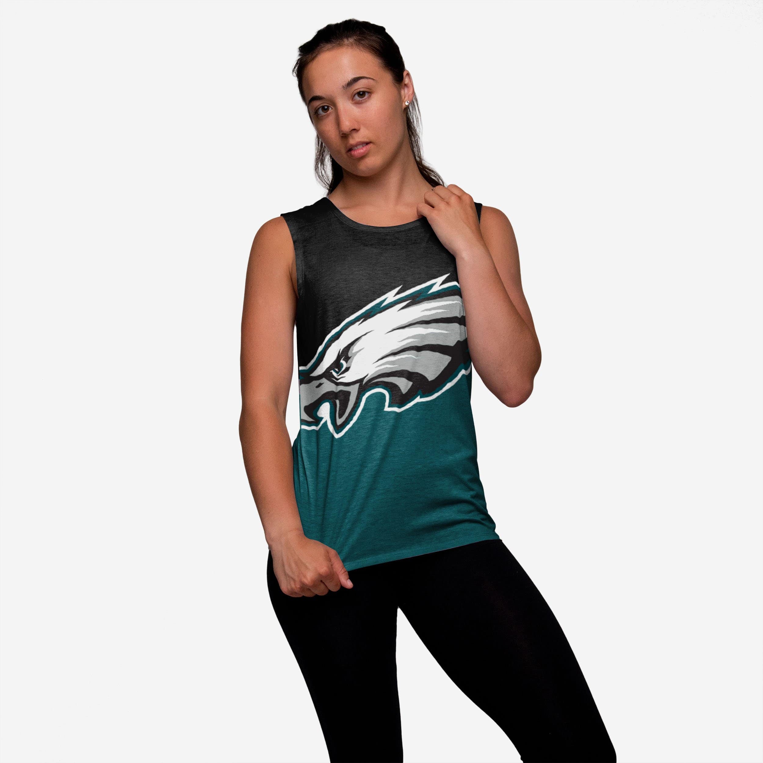 Philadelphia Eagles Womens Strapped V-Back Sleeveless Top FOCO