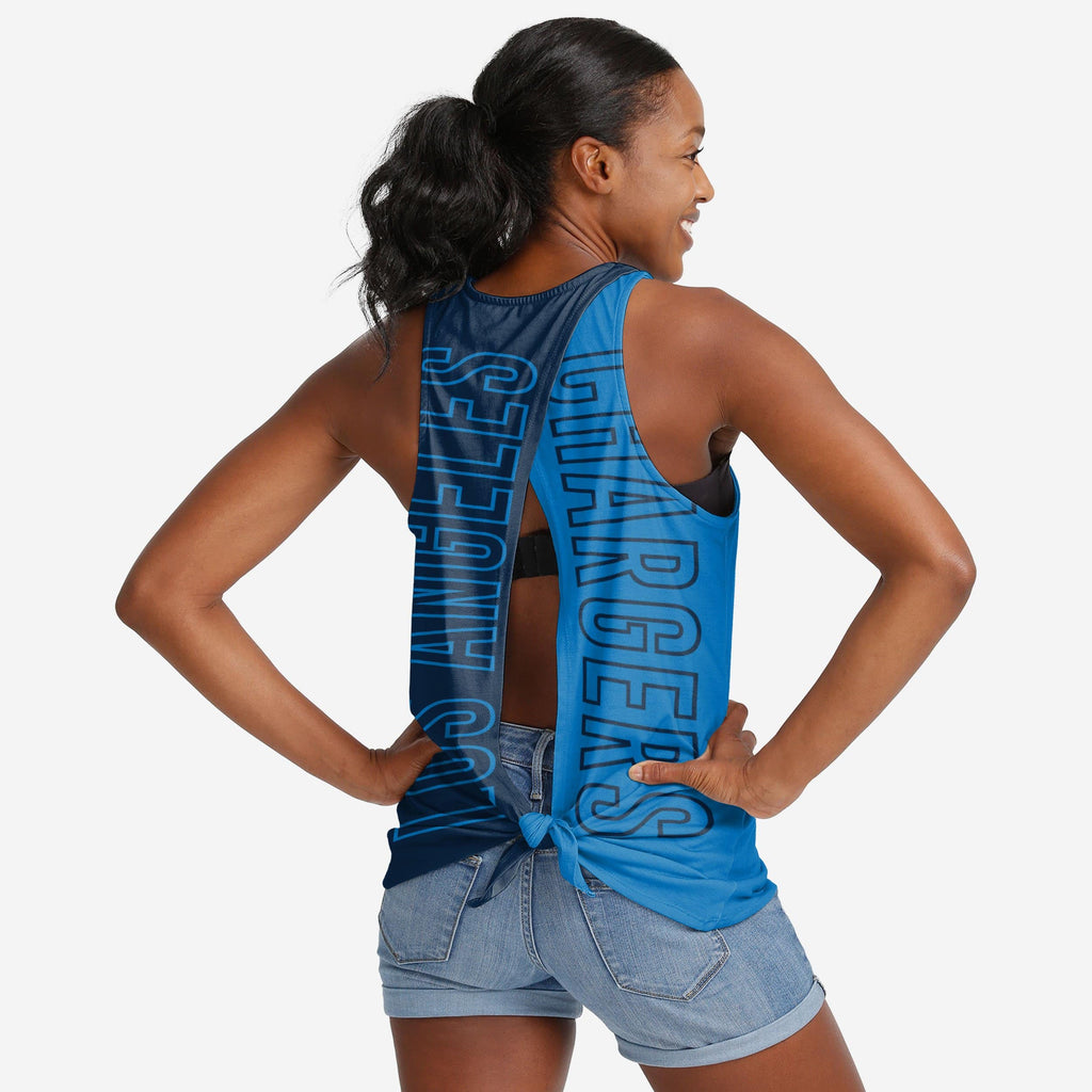 Los Angeles Chargers Womens Original Tie-Breaker Sleeveless Top FOCO S - FOCO.com