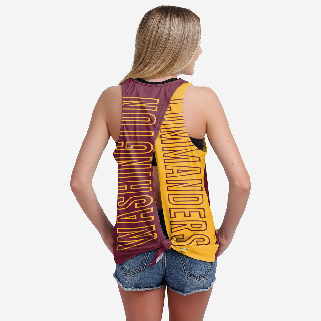 Washington Commanders Womens Tie-Breaker Sleeveless Top FOCO S - FOCO.com