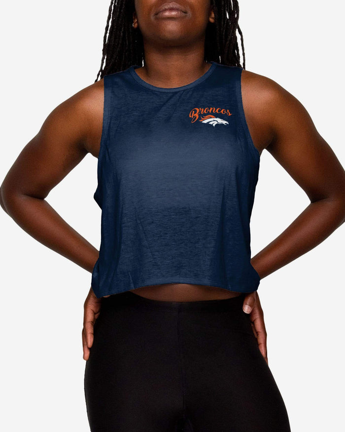 Denver Broncos Womens Croppin' It Sleeveless Top FOCO