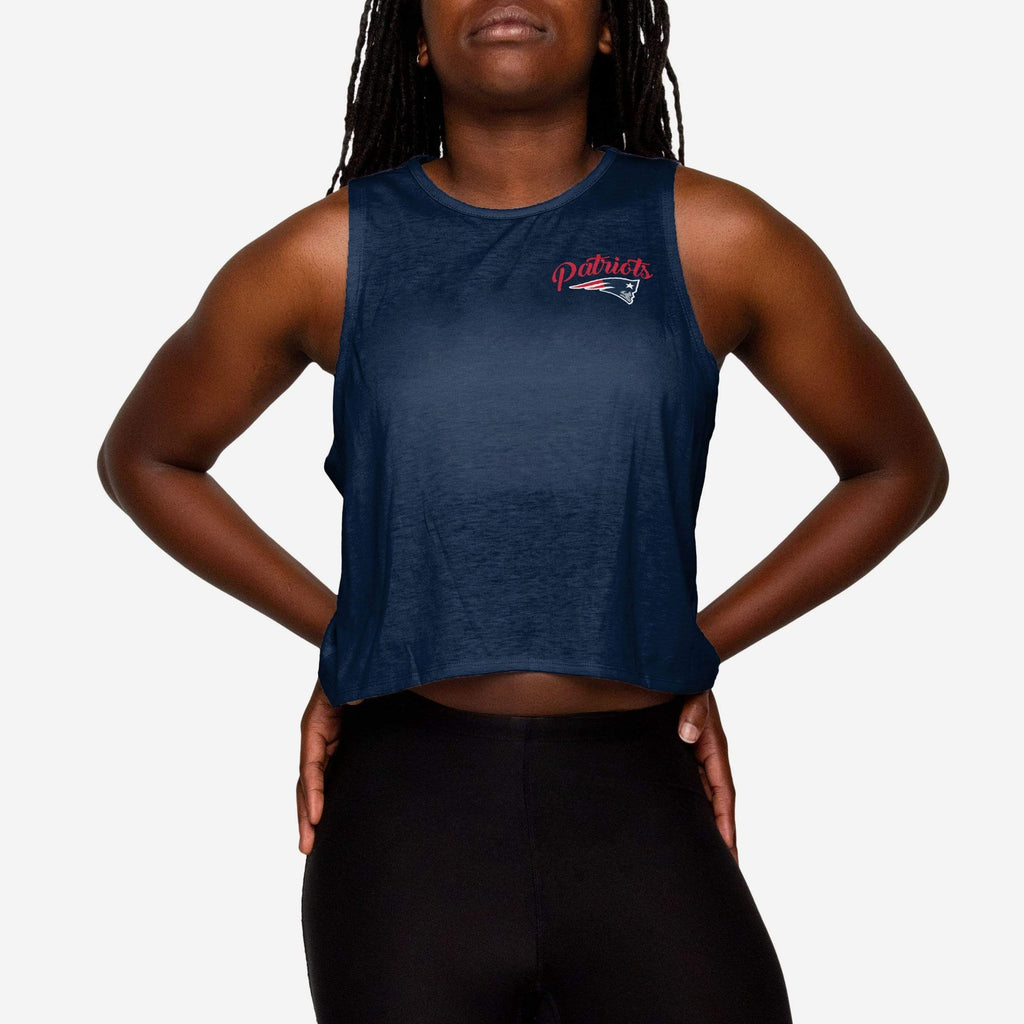 New England Patriots Womens Croppin' It Sleeveless Top FOCO S - FOCO.com