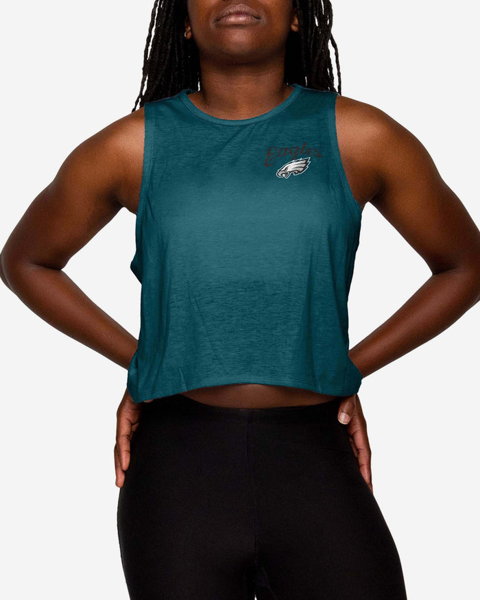 Philadelphia Eagles Womens Croppin' It Sleeveless Top FOCO S - FOCO.com