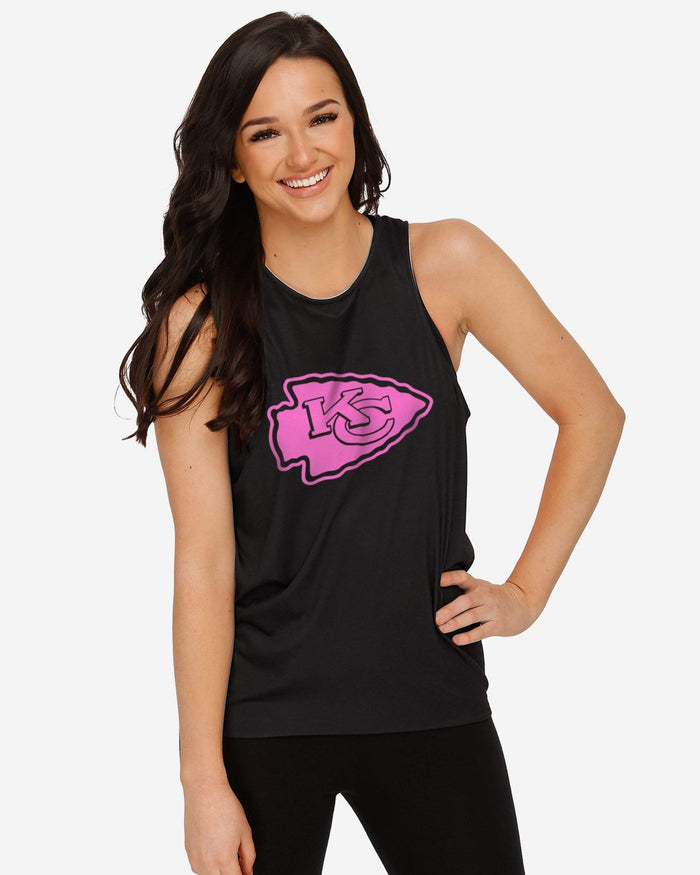 Kansas City Chiefs Womens Highlights Tie-Breaker Sleeveless Top FOCO - FOCO.com