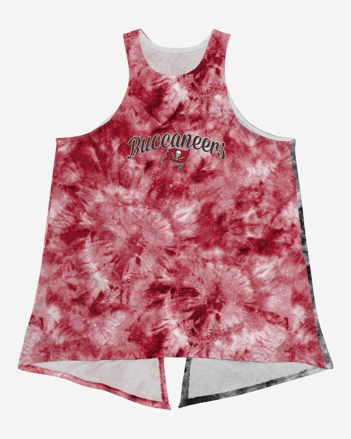 Tampa Bay Buccaneers Womens Script Wordmark Tie-Dye Tie-Breaker Sleeveless Top FOCO - FOCO.com