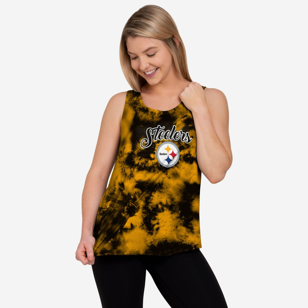 Pittsburgh Steelers Womens To Tie-Dye For Sleeveless Top FOCO S - FOCO.com