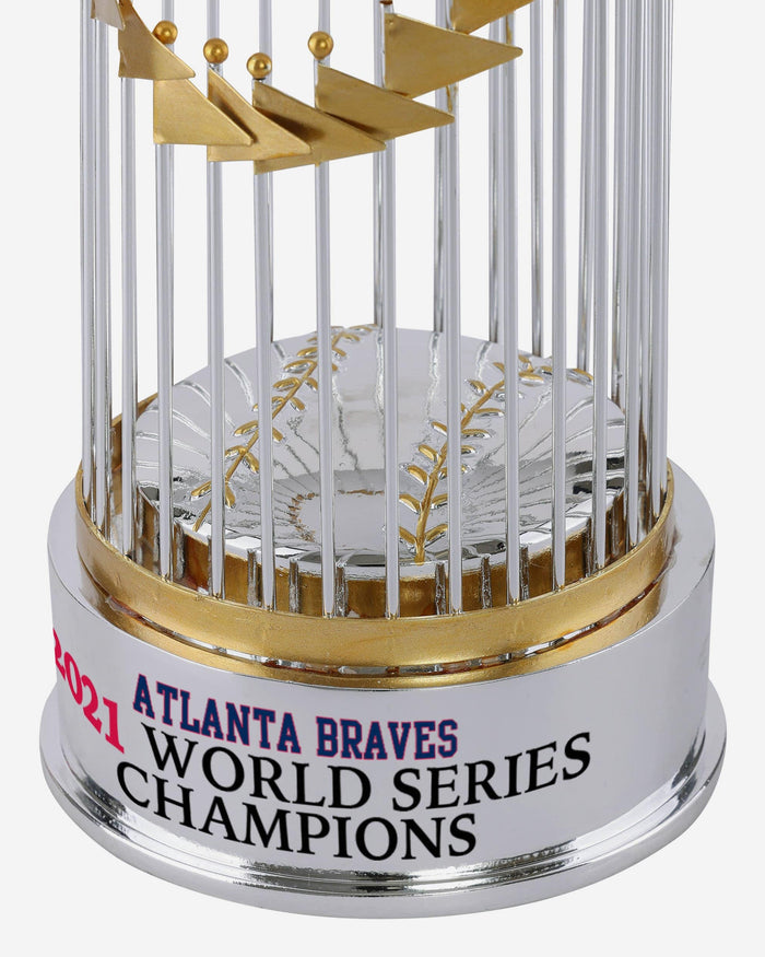 The Braves bring the MLB Championship Trophy to Forsyth