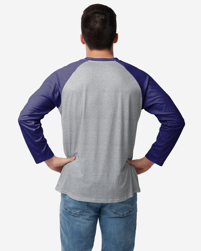 Baltimore Ravens Gray Big Logo Raglan T-Shirt FOCO - FOCO.com