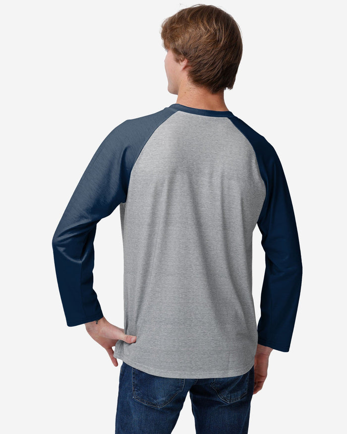 Dallas Cowboys Gray Big Logo Raglan T-Shirt FOCO - FOCO.com