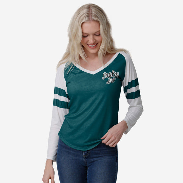 NFL Philadelphia Eagles Women's Statement 3/4 Sleeve T-Shirt 