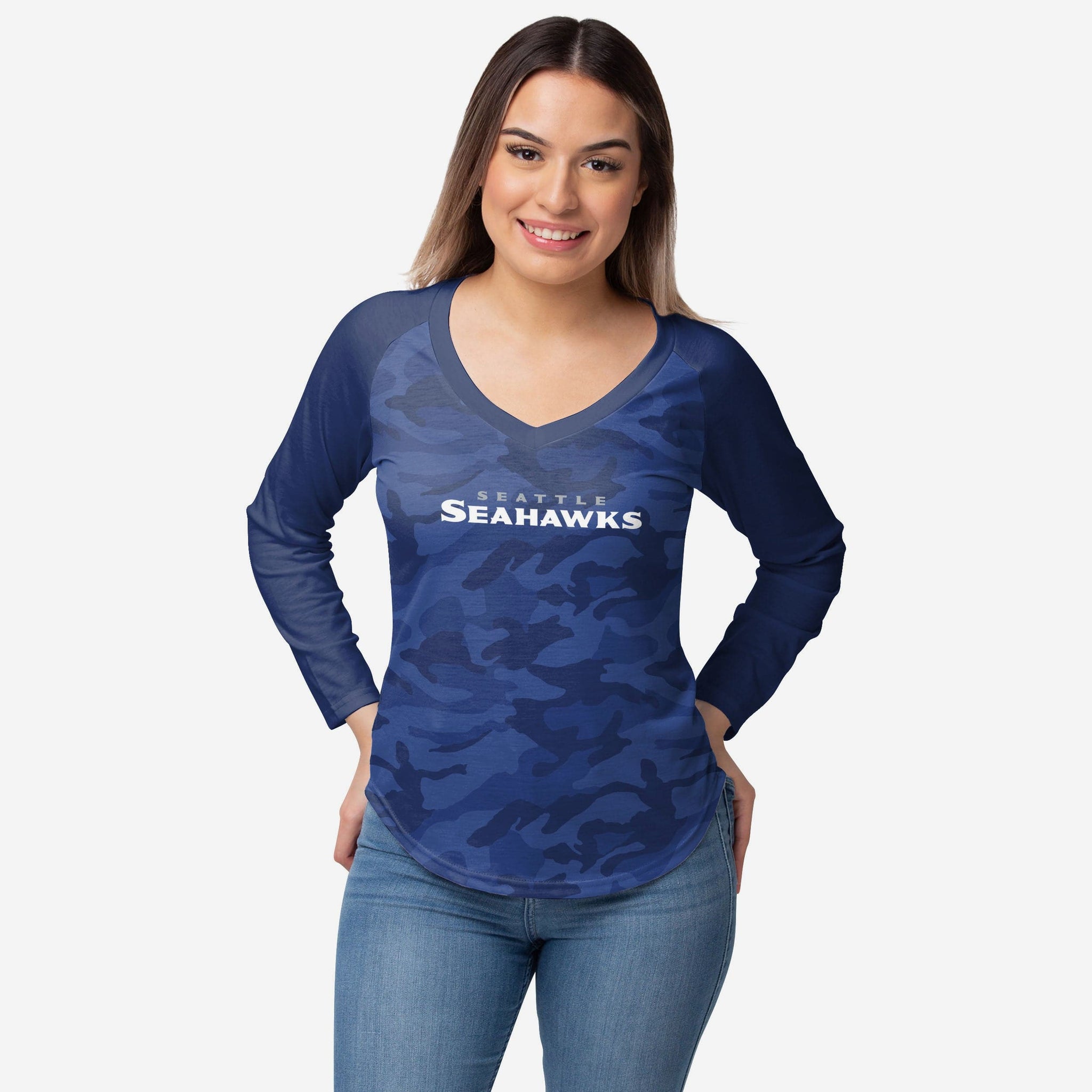 Lids Seattle Seahawks New Era Women's Camo Long Sleeve T-Shirt