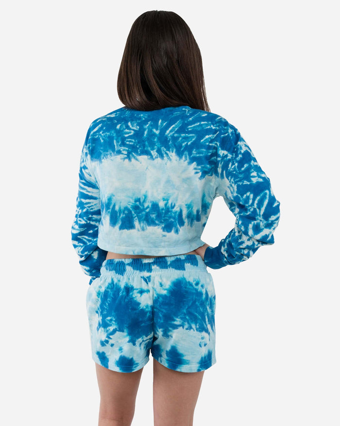 Los Angeles Dodgers Womens Tie-Dye Rush Cropped Sweater FOCO - FOCO.com