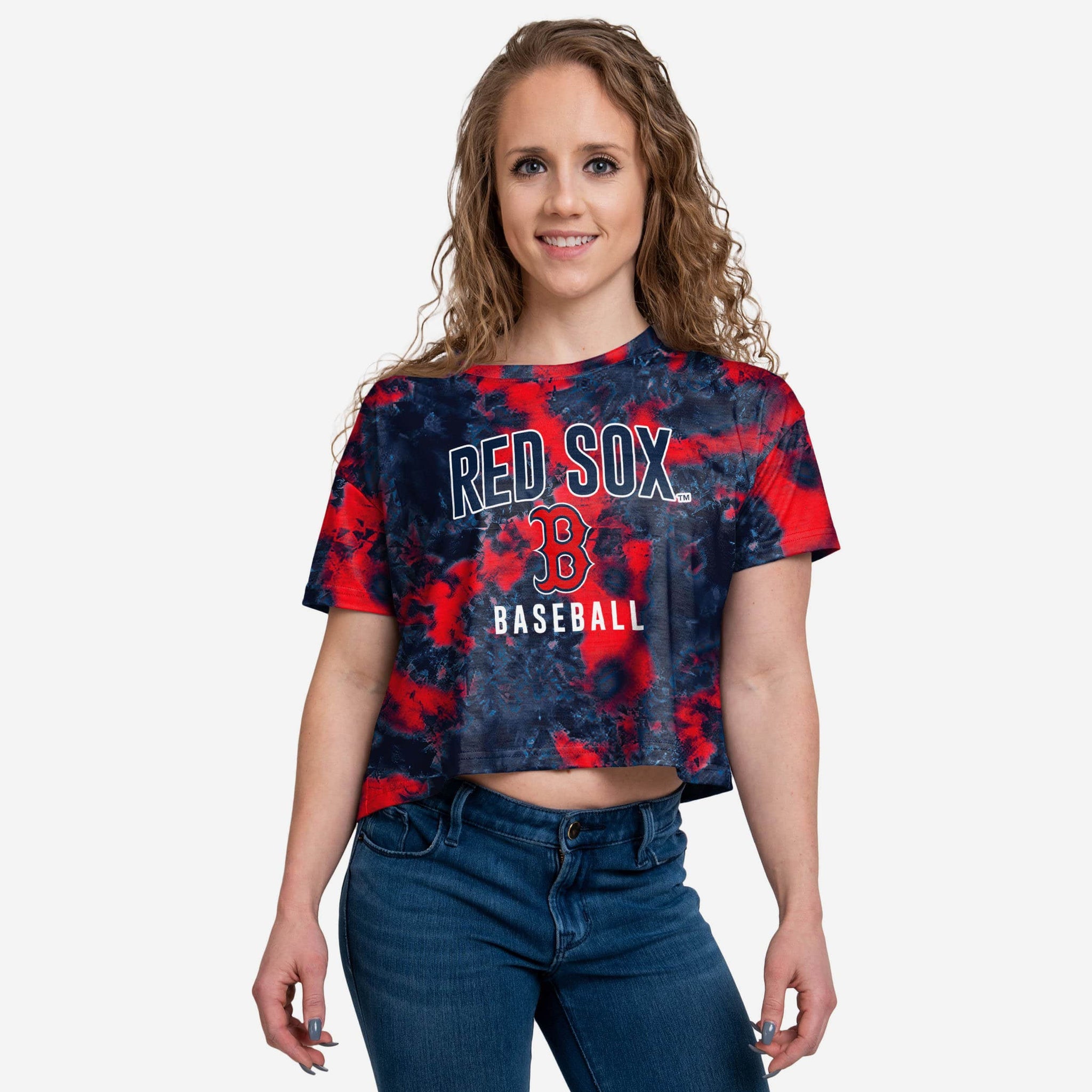 Boston Red Sox Womens To Tie-Dye For Crop Top FOCO