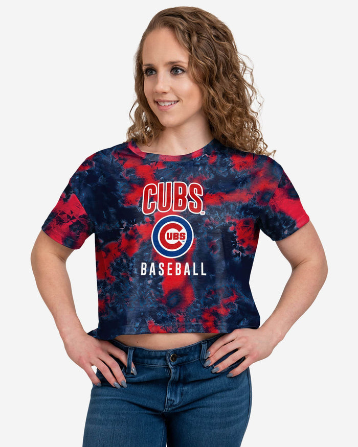 Chicago Cubs Womens To Tie-Dye For Crop Top FOCO