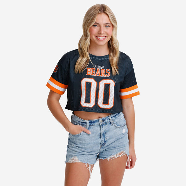 Chicago Bears Womens Gameday Mesh Crop Top FOCO