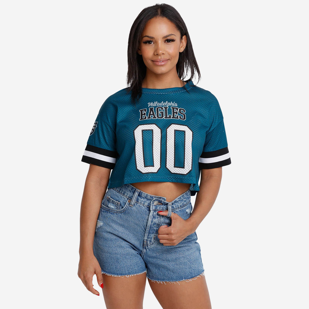 Philadelphia Eagles Womens Gameday Mesh Crop Top FOCO S - FOCO.com