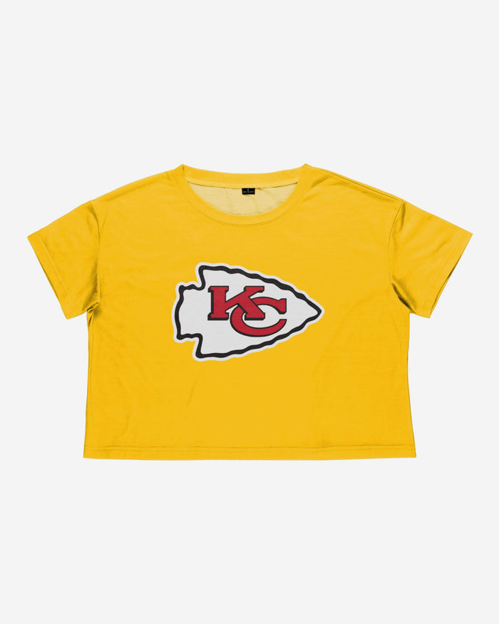 Kansas City Chiefs Womens Alternate Team Color Crop Top FOCO - FOCO.com