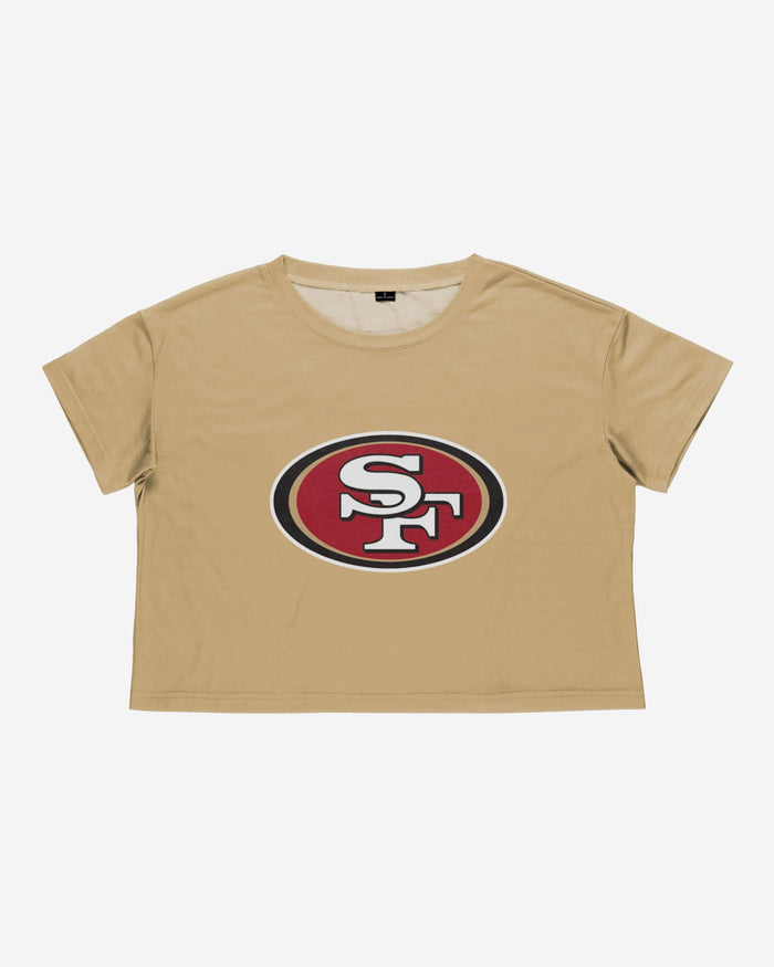 San Francisco 49ers Womens Alternate Team Color Crop Top FOCO - FOCO.com