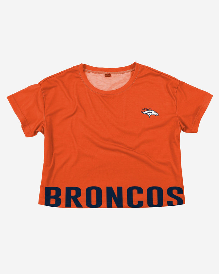 Denver Broncos Womens Bottom Line Crop Top FOCO - FOCO.com