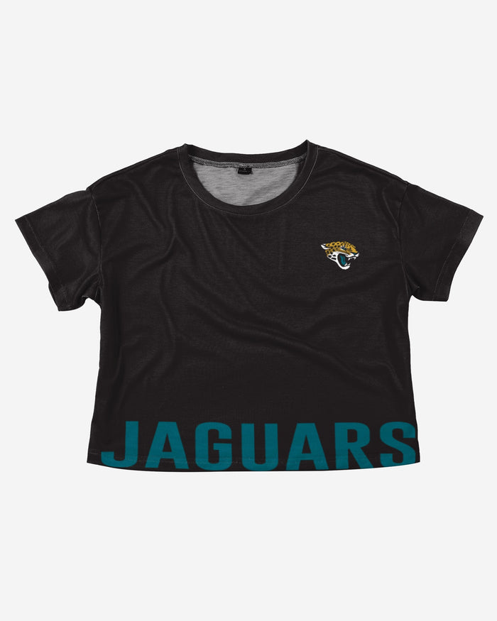 Jacksonville Jaguars Womens Bottom Line Crop Top FOCO - FOCO.com