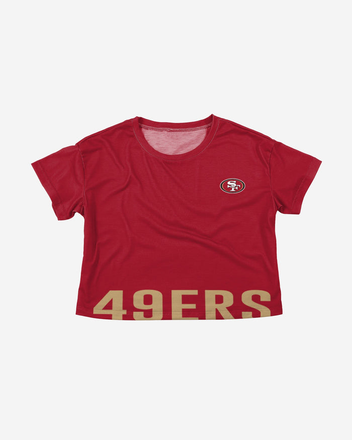  FOCO San Francisco 49ers NFL Womens Bottom Line Crop