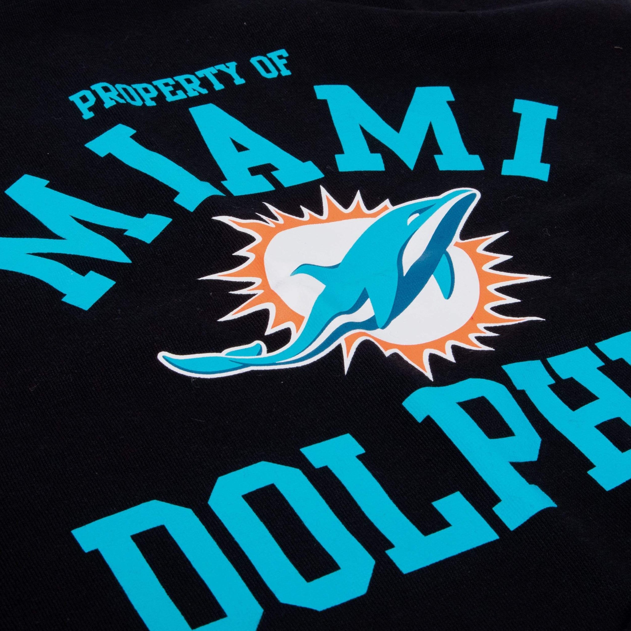 Miami Dolphins NFL Womens Cropped Team Crewneck