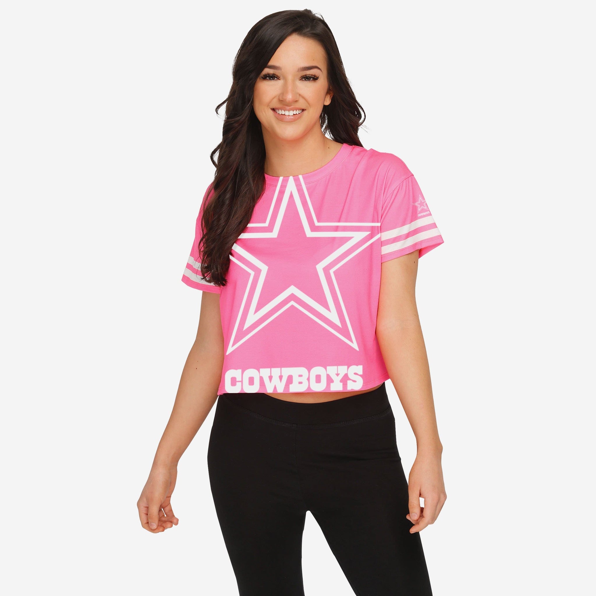 Dallas Cowboys PINK Crop Jersey  Dallas cowboys outfits, Dallas cowboys  women, Dallas cowboys cheerleaders