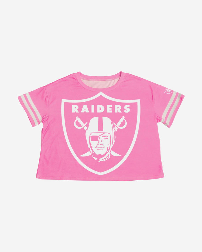 Las Vegas Raiders Womens Highlights Crop Top FOCO - FOCO.com