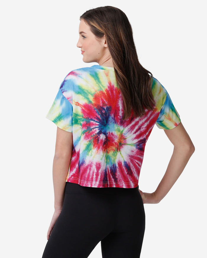 Las Vegas Raiders Womens Pastel Tie-Dye Crop Top FOCO - FOCO.com